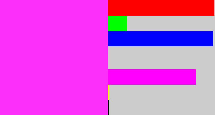 Hex color #fc2ef9 - pink/purple