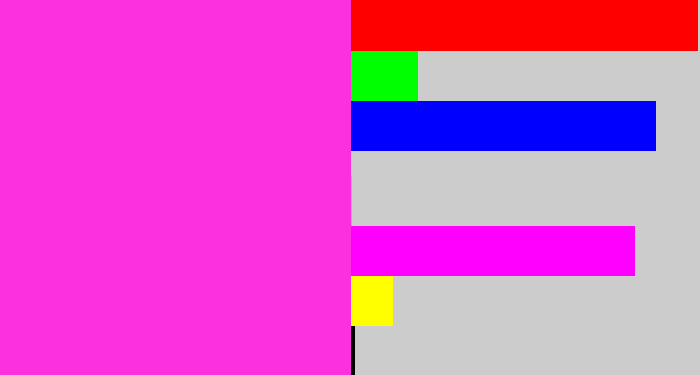 Hex color #fc30de - pink/purple