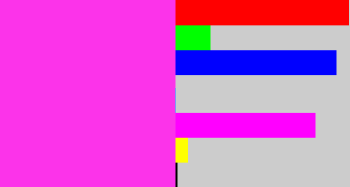 Hex color #fc33ea - pink/purple