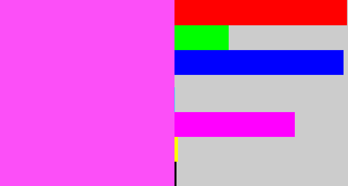 Hex color #fc4ff8 - light magenta