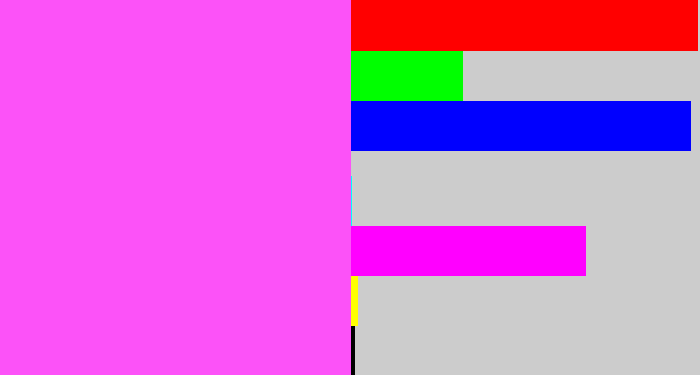 Hex color #fc52f8 - light magenta