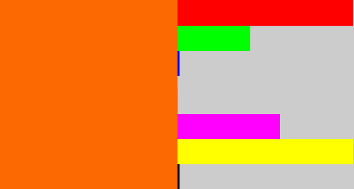 Hex color #fc6903 - orange