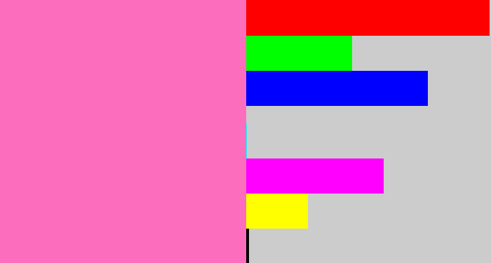 Hex color #fc6ebd - bubblegum