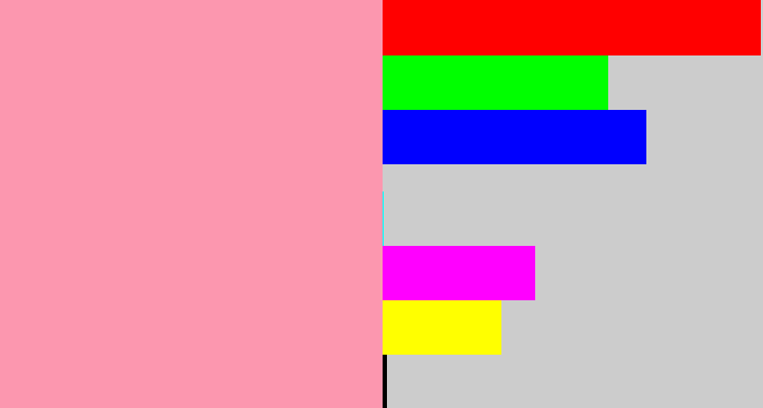 Hex color #fc97af - pinky