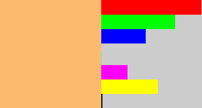 Hex color #fcba6f - apricot