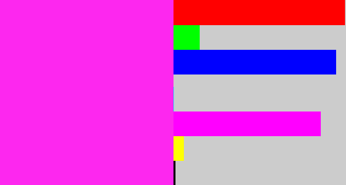 Hex color #fd27ef - pink/purple