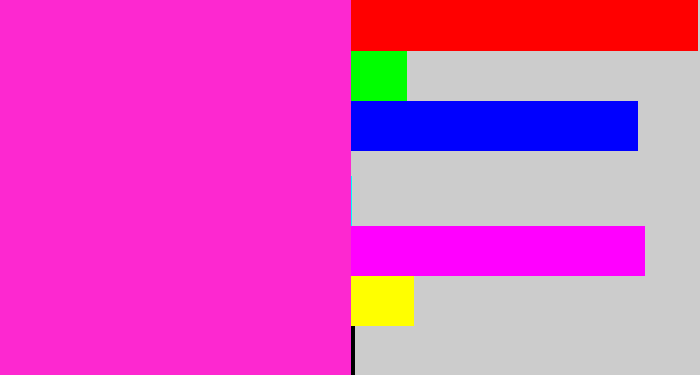 Hex color #fd28d0 - pink/purple