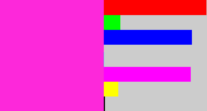 Hex color #fd28da - pink/purple