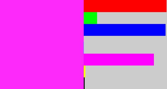Hex color #fd28f9 - pink/purple