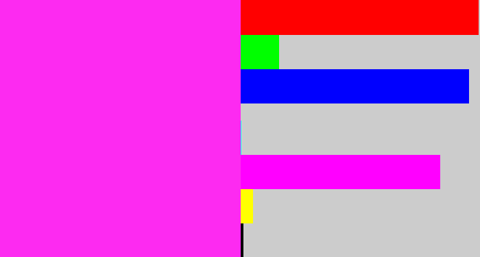 Hex color #fd2af1 - pink/purple
