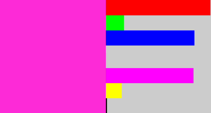 Hex color #fd2bd7 - pink/purple