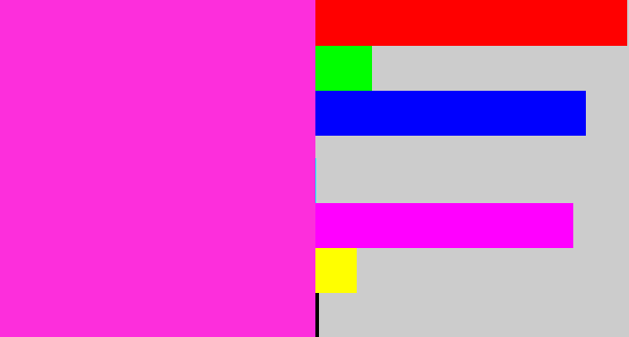 Hex color #fd2edc - pink/purple