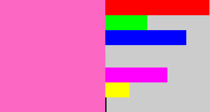 Hex color #fd67c4 - bubblegum