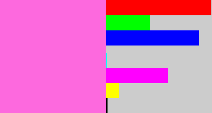 Hex color #fd69de - candy pink