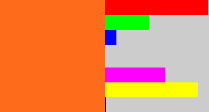 Hex color #fd6b1b - orange