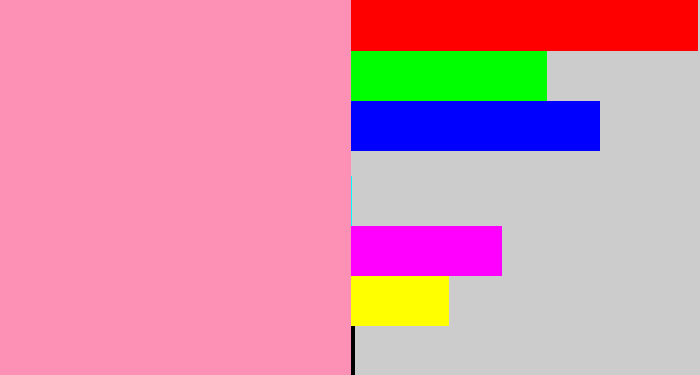Hex color #fd90b5 - pinky