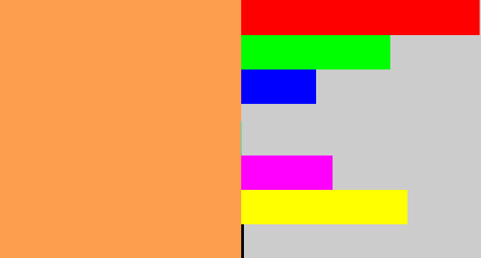 Hex color #fd9d4e - pastel orange