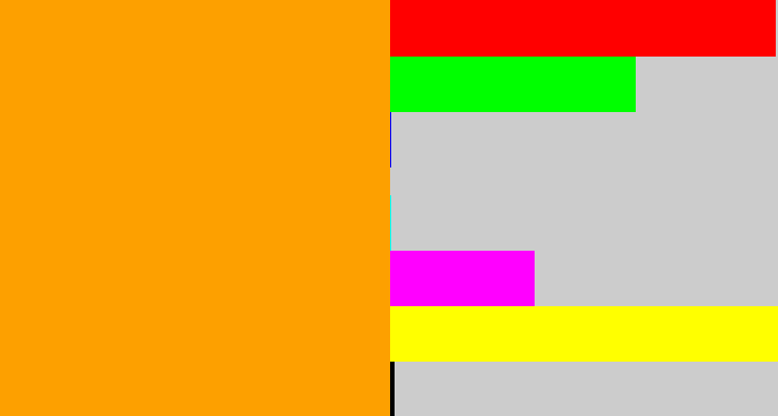 Hex color #fda000 - orange yellow