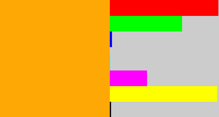 Hex color #fda804 - orange yellow