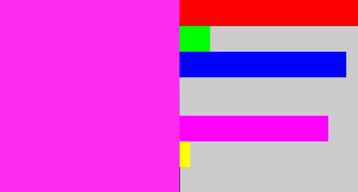 Hex color #fe2cee - pink/purple