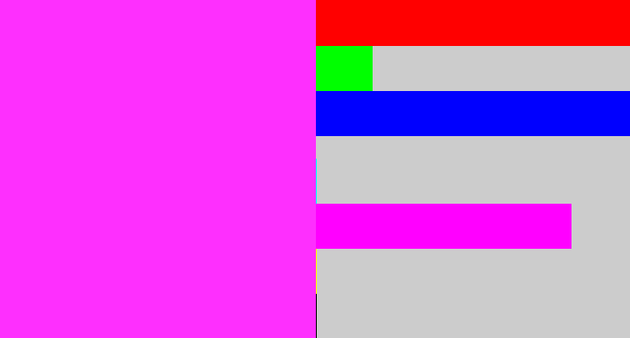 Hex color #fe2ffe - pink/purple