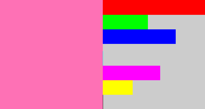 Hex color #fe71b5 - bubblegum
