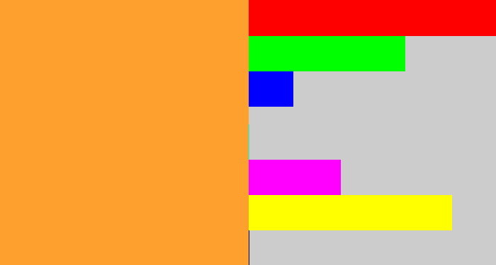 Hex color #fea02e - mango