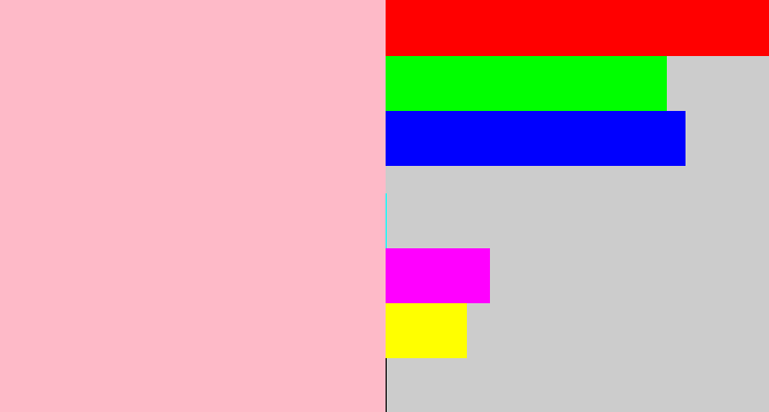 Hex color #febac8 - pastel pink