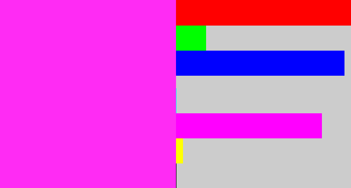 Hex color #ff2bf4 - pink/purple