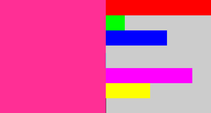Hex color #ff2f95 - barbie pink