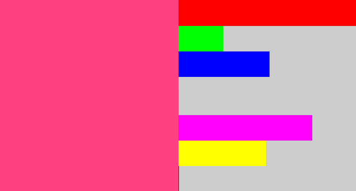 Hex color #ff4082 - warm pink