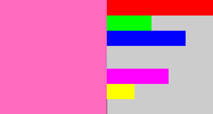 Hex color #ff6abc - bubblegum