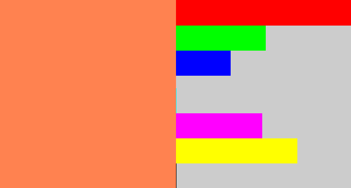 Hex color #ff8250 - orangish