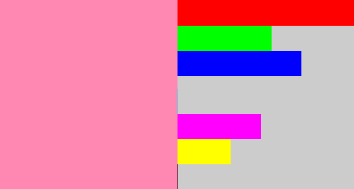 Hex color #ff88b3 - pinky