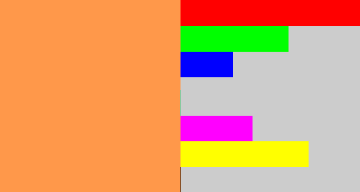 Hex color #ff984a - pastel orange