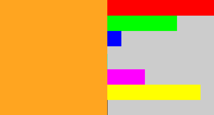 Hex color #ffa520 - mango
