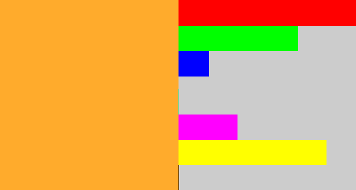 Hex color #ffab2c - mango