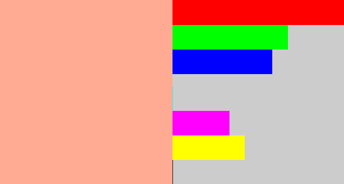 Hex color #ffab94 - light salmon