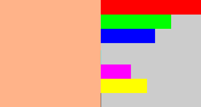 Hex color #ffb389 - peach