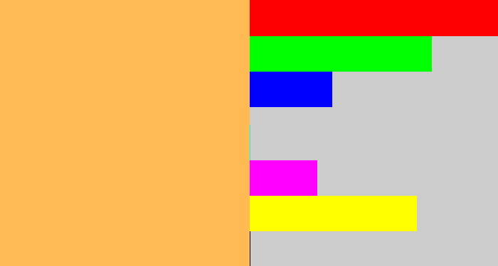 Hex color #ffba54 - butterscotch