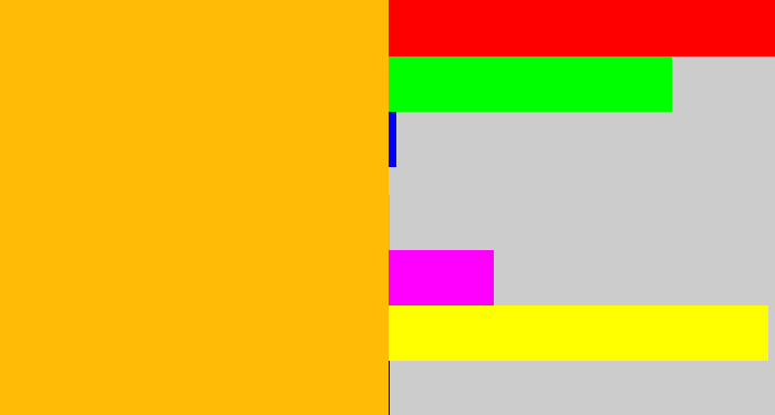 Hex color #ffbb06 - marigold