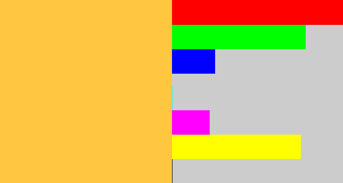 Hex color #ffc640 - butterscotch