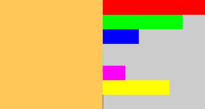 Hex color #ffc758 - maize
