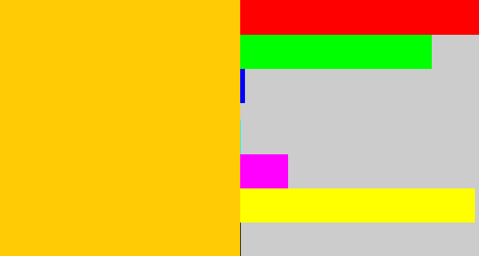 Hex color #ffcb05 - goldenrod