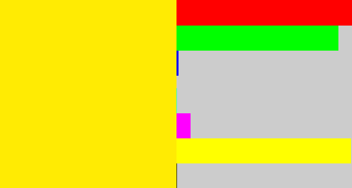 Hex color #ffeb03 - dandelion
